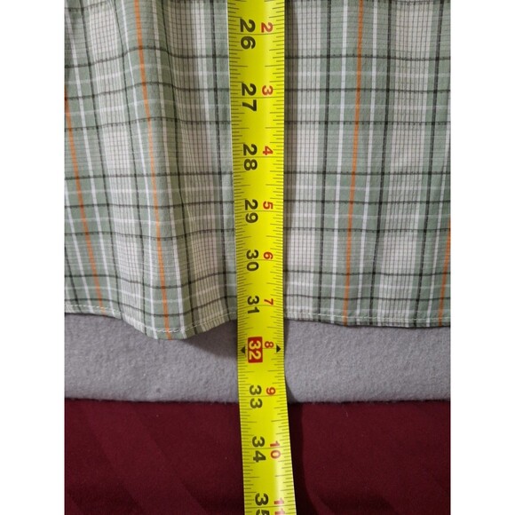 Columbia Silver Ridge Shirt  Men's XXL Plaid Long Sleeve Green Vented Hiking - Picture 7 of 8